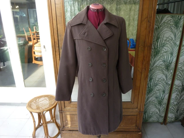 MANTEAU femme KIABI T 42 44 polyester marron EUR 11