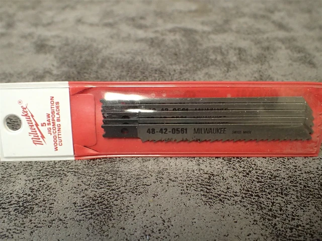 (5-pk) 48-42-0561 Milwaukee 10T, 5/16" Jig Saw Blades 3-5/8" OAL (BN14)