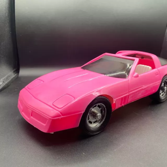 Gay Toys Plastic Chevrolet Corvette Pink USA 1980s