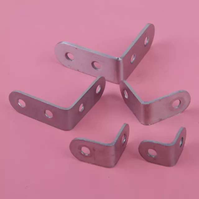 10pcs Stainless Steel L Shape 90 Degree Right Angle Bracket Corner Brace Joint