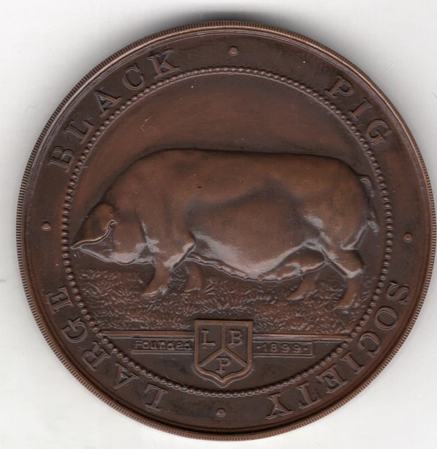 1925 British Large Black Pig Society Award Medal, Awarded to W.J. Warren