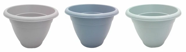 Vaso Per Piante Da Giardino In Fibra Di Argilla 30 X 30 X 30 Cm Giardino Allaperto Foro Di Drenaggio Bianco Crema Daria 76985097 - Foto 10