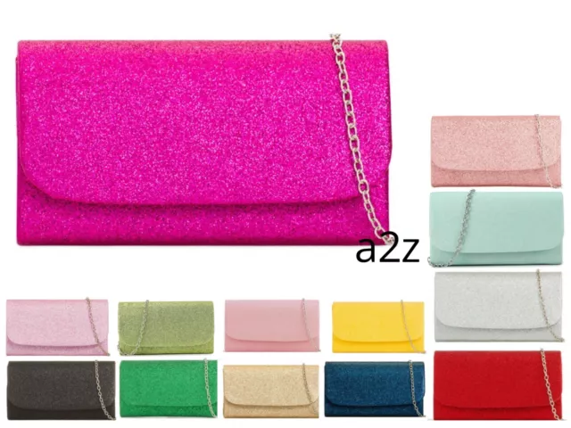 Women's Glitter Clutch Bag Evening Wedding party Sparkle Glitter Handbag Purse