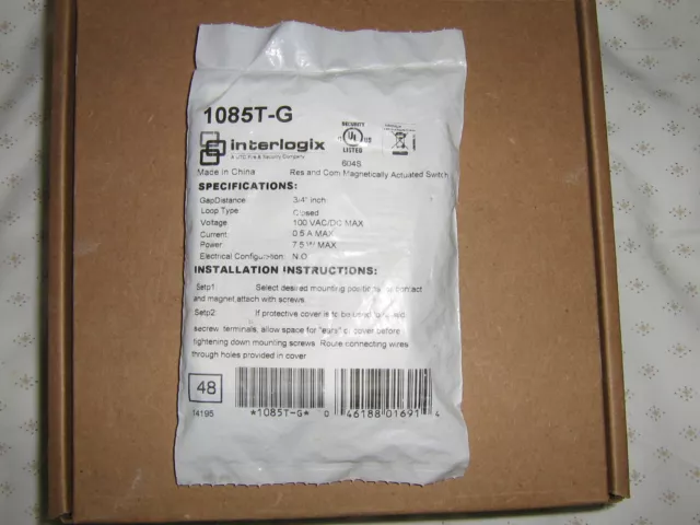 Interlogix 1085T-G  door / window magnetic contact - NEW - Security Alarm