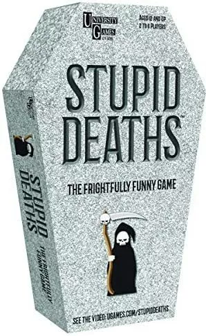 University Games Stupid Deaths Coffin Tin Game, 01406