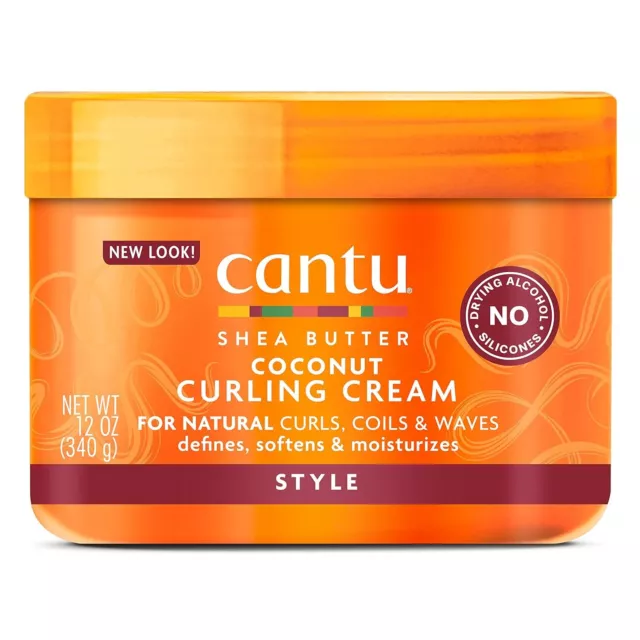 Cantu Coconut Curling Cream with Shea Butter for Natural Hair,( 12 oz)