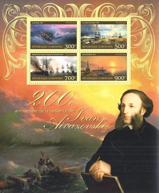 Block 2017 Malerei Kunst Aivazovski Schiff