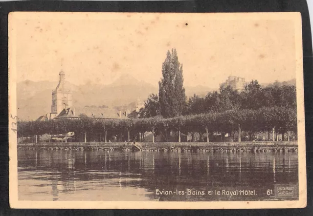 C5942 France Evian Les Bains et le Royal Hotel vintage postcard