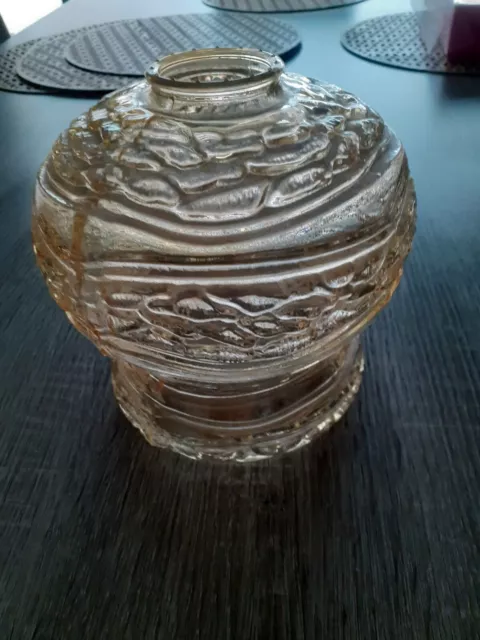1 Tulipe Globe En Verre  Lustre Lampe Lampadaire Art Nouveau Deco