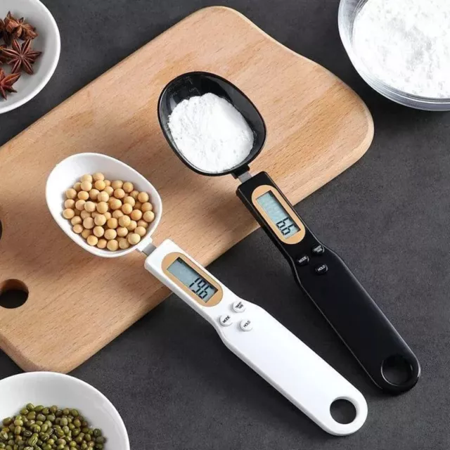 Digital Measuring Spoon with Large LCD Display, Food Weighing Scale 0.1-500g