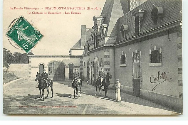 CPA Beaumont-les-Autels - La Gendarmerie - Carte Postale Ancienne Originale