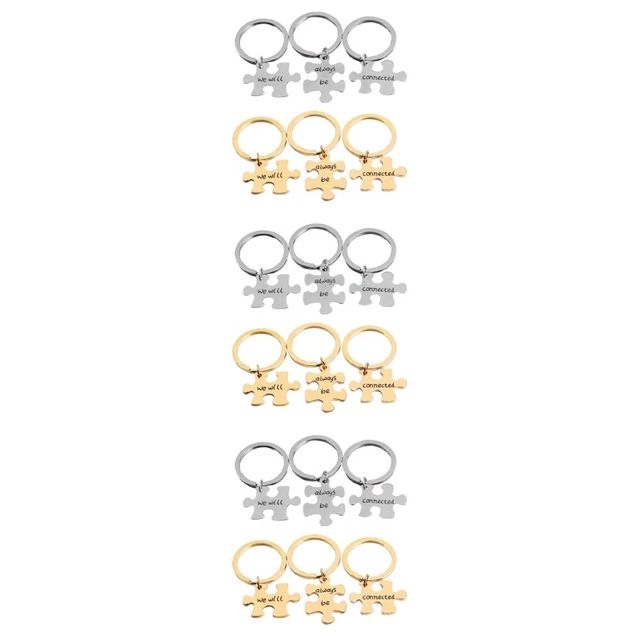 6 Sets Porte-clés Assortis Porte-clés Cadeaux De Couples Mode