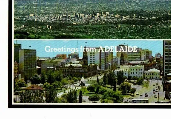 Vintage Used Postcard, Australia, Greetings from Adelaide Multiview,