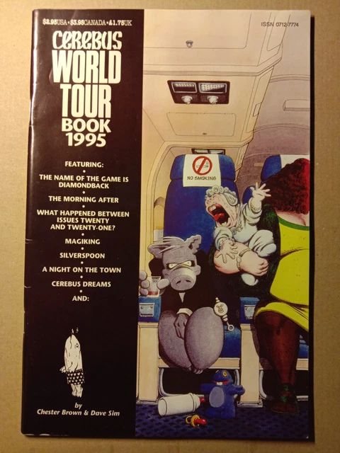 Cerebus World Tour Book 1995  Aardvark-Vanaheim Inc Signed Dave Sim /Gerhard .
