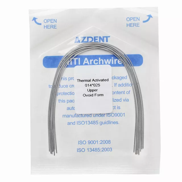 5X Dental Orthodontic Thermal Activated Niti Rectangular Arch Wire Ovoid Form 2
