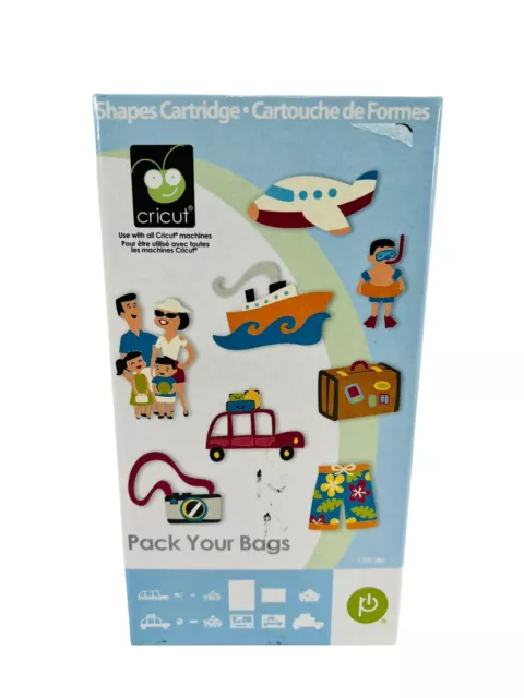 Cartucho Cricut EMPACA TUS MALETAS Viaje Vacaciones Crucero Isla Playa