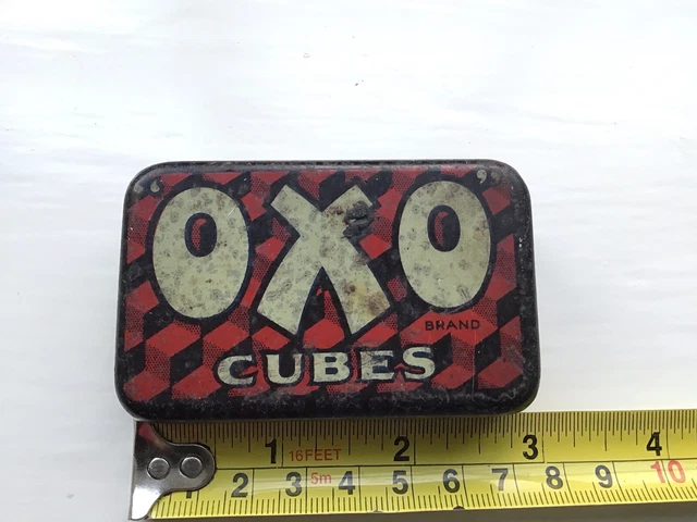 VINTAGE OXO TIN 6 Cube Size Metal Collectable £5.00 - PicClick UK