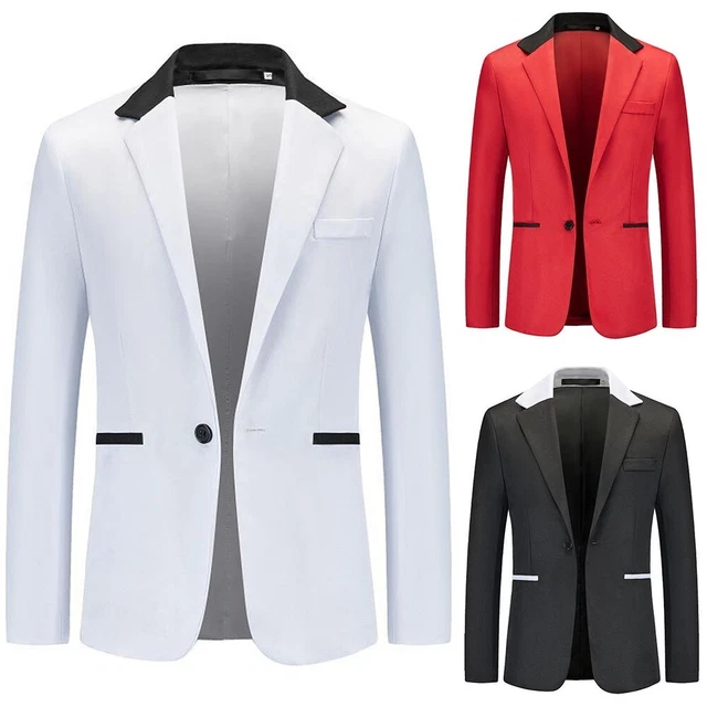 Costume d'affaires élégant pour homme marié mariage smoking blazer à revers