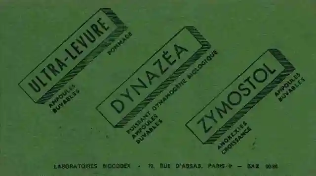 BUVARD PHARMACIE -  Laboratoire BIOCODEX (Paris) - DYNAZEA ZYMOSTOL