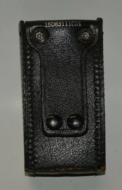 NICE Vintage Police Black Walkie Talkie Case Holder Belt Loop Holster Rare