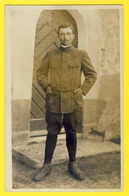 cpa DILLINGEN en 1917 Carte Photo PRISONNIER de GUERRE SOLDAT Maxime BOUGRIER