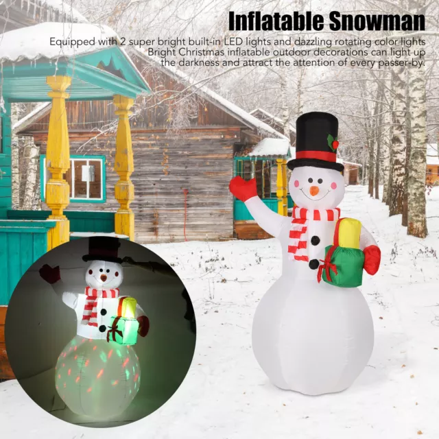 1,5 m Navidad Inflable muñeco de nieve Decoración Explotar muñeco de nieve Decoración de patio