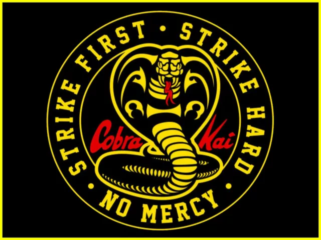 Cobra Kai dojo logo badge poster image metal plaques signs TV Karate Kid