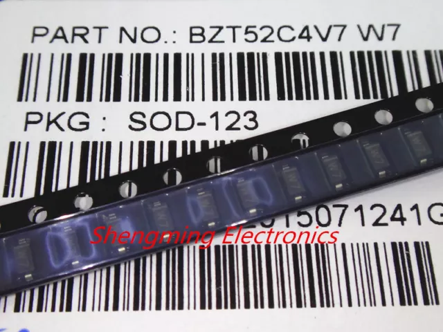 50pcs 1206 SMD BZT52C4V7 4.7V SOD-123 Zener Diode