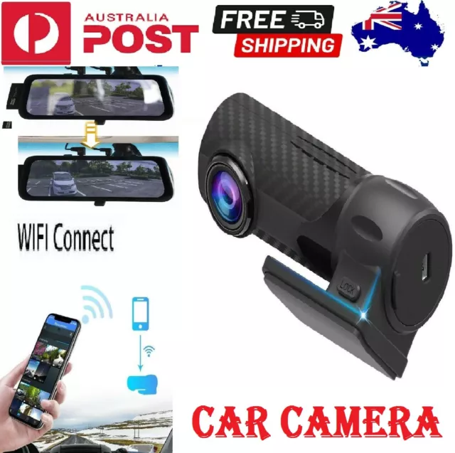 1080P HD Car DVR Camera Angle Lens Dash WIFI Cam Front And Rear Video Recorder