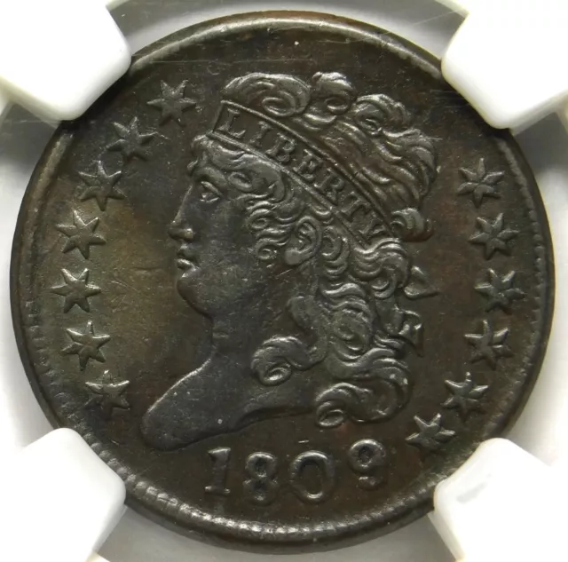 🟤🇺🇸🟤😎🟤😍Ngc Xf45 1809 Classic Head Half Cent