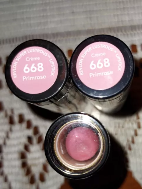 LOT OF 3 Revlon Super Lustrous Lipstick Creme Primrose #668 NEW. $29.71 -  PicClick