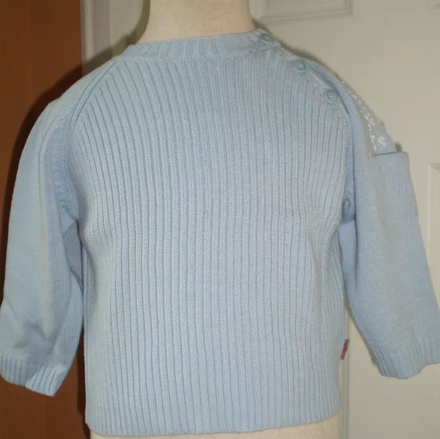 Pullover di maglia miniman bambino pullover azzurro taglia 68 nuovo