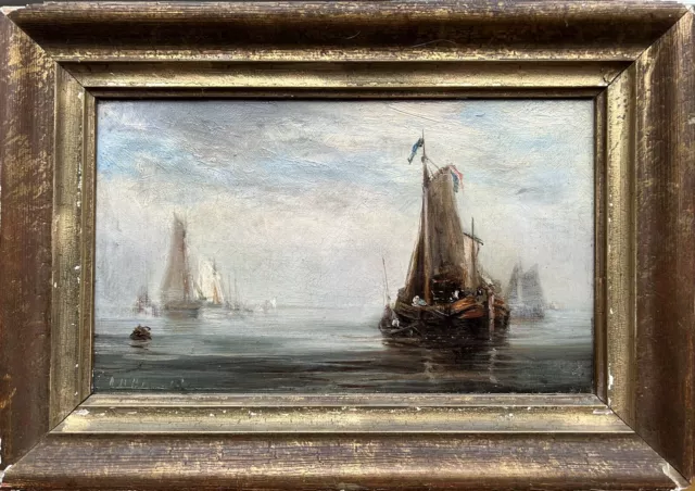 John H Oswald, Framed/Signed  Oil on Canvas  - "Haze Morning Venice"