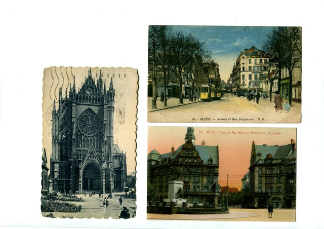 CPA 57 Moselle Metz Lot of 3 Antique Postcards