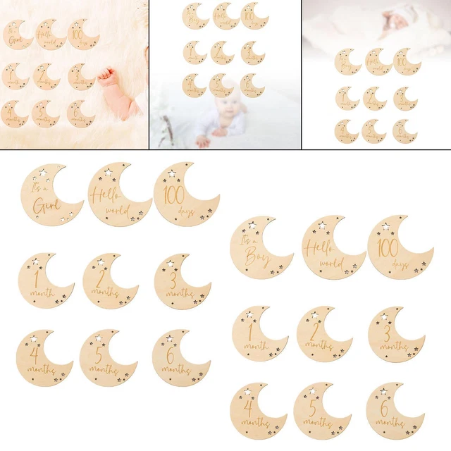 9 biglietti di annuncio nascita bambino da 1 a 6 mesi per neonati