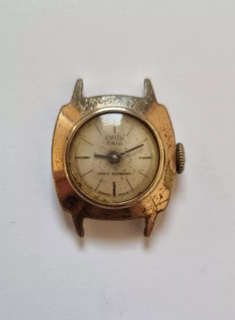 VINTAGE ORIS TRIO Ladies Watch. Repairs spares. 11.00 PicClick UK