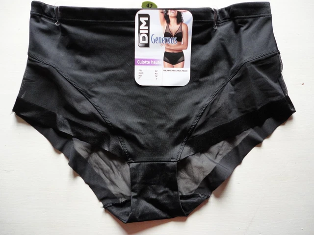 Culotte Taille Haute Invisible Dim *Neuf* Generous Edition Limitee Noir T 42