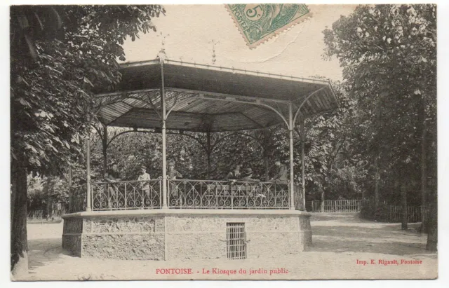 PONTOISE - Val d' Oise - CPA 95 - le Kiosque du Jardin Public