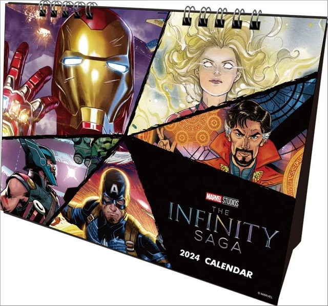 DESKTOP CALENDAR 2024 Japan Marvel Studios The Infinity Saga 16 ラ 21 cm