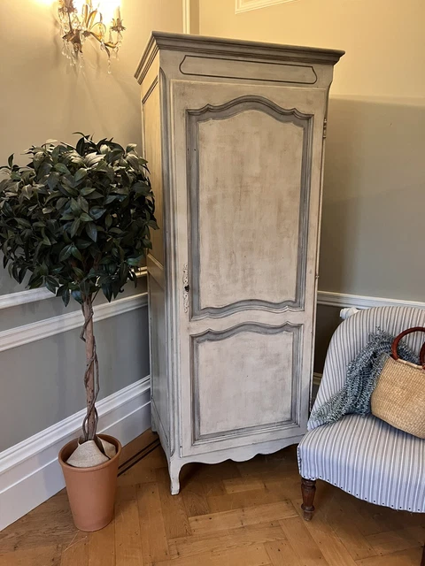 Stunning Single Wardrobe Painted French Style Cupboard Storage Cabinet 3