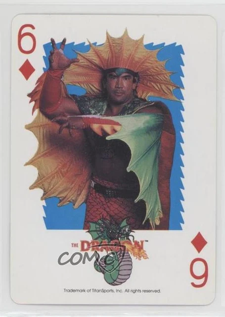 1991 US Playing Card WWF Ricky The Dragon Steamboat #6D