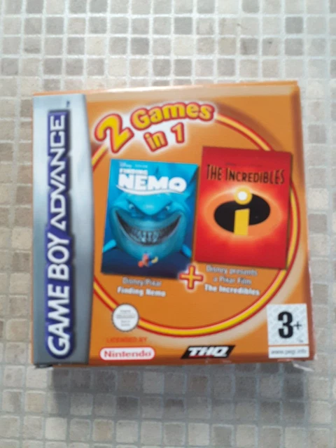JEU GAMEBOY ADVANCE GBA FINDING NEMO+THE INCREDIBLES