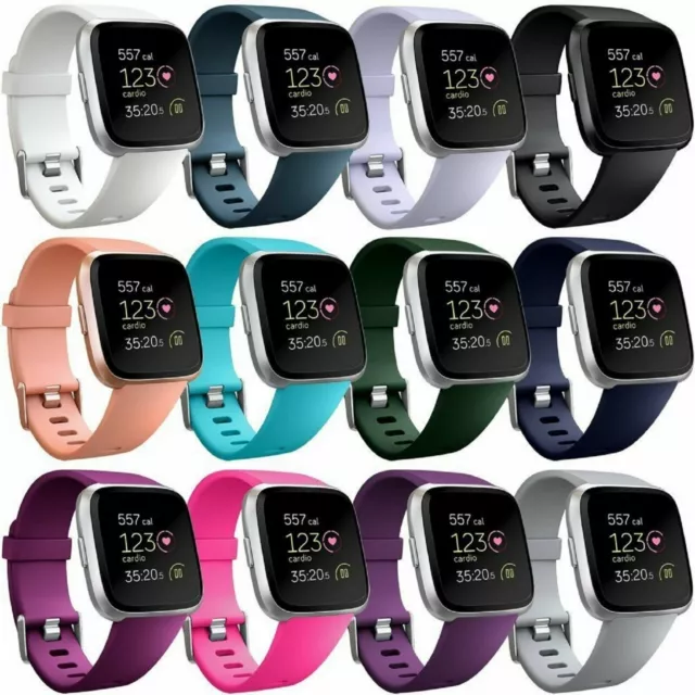 Replacement Silicone Rubber Band Strap Wristband For Fitbit Versa 1 2 Lite Watch