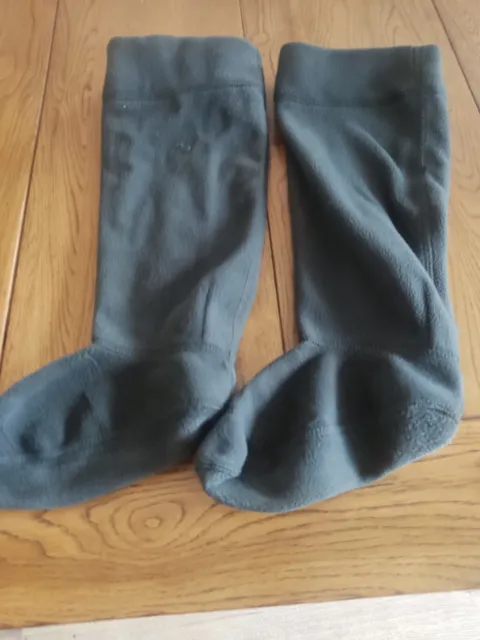 Hunter Wellington Wellies Dark Green Boot Liners Socks size 3-5 Medium 2