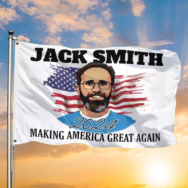 JACK SMITH GROMMET Flag 2024 Jack Smith Making America Great Again Anti