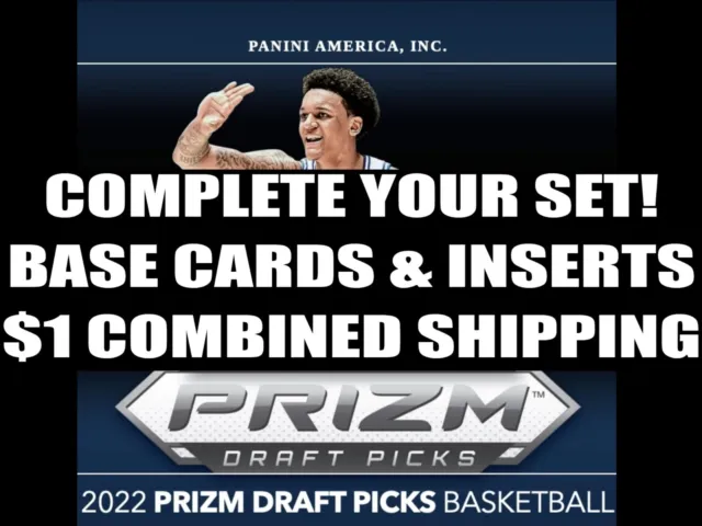 2022-23 Panini Prizm Draft Picks Base & Insters - You Pick/Choose! $1 Shipping