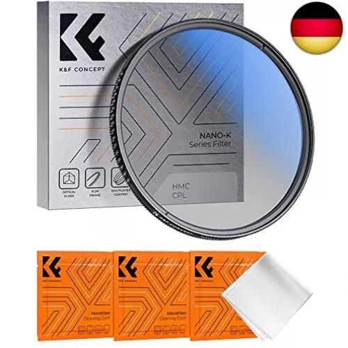 K&F Concept K-Serie Pro 77mm Slim Zirkularer Polfilter Polarisationsfilter CPL