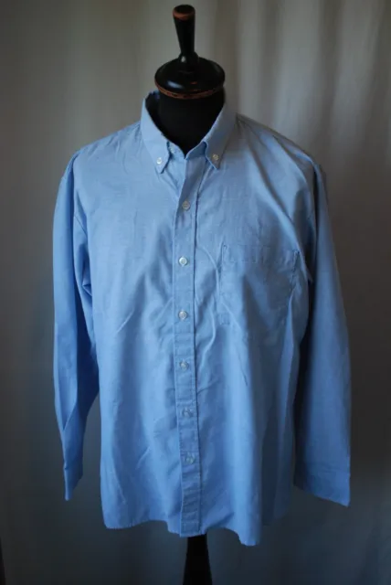 Camicia vintage Dickies blu work wear colletto abbottonato taglia large