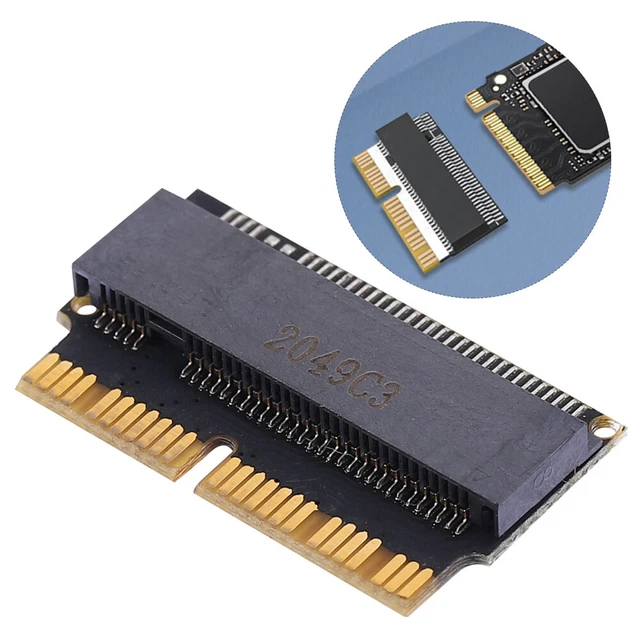 Adaptateur SSD M.2 NVMe Vers 12/16 Broches Pour MacBook Air/Pro (2013-2017) - Installation Facile