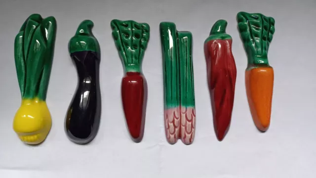 6 porte couteaux céramique vintage – Octopuces